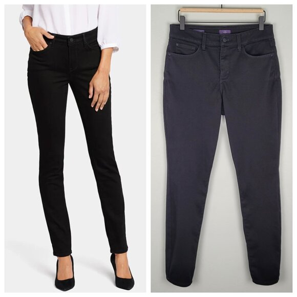 NYDJ Alina Legging Stretch Jeans Black Size 8 - Picture 1 of 10